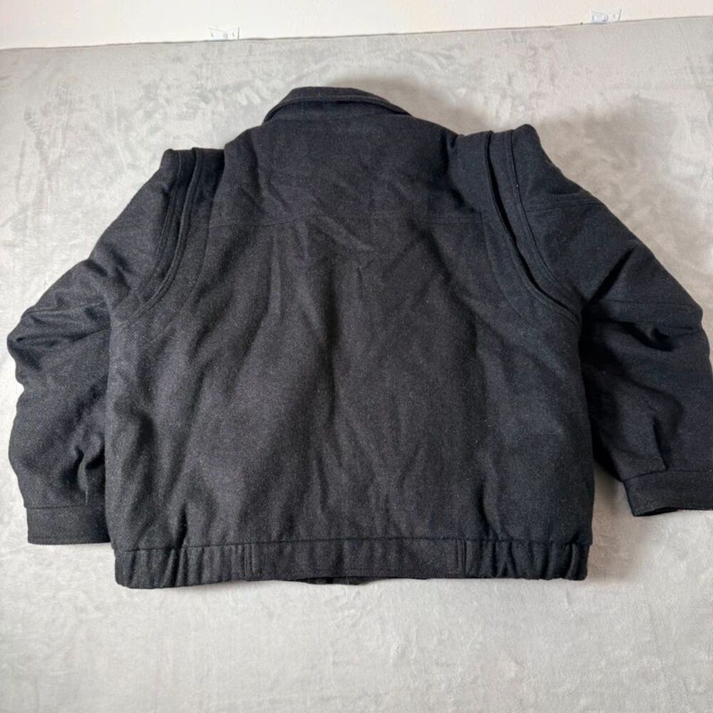 Members only wool blend bomber jacket size large - Picture 2 of 8